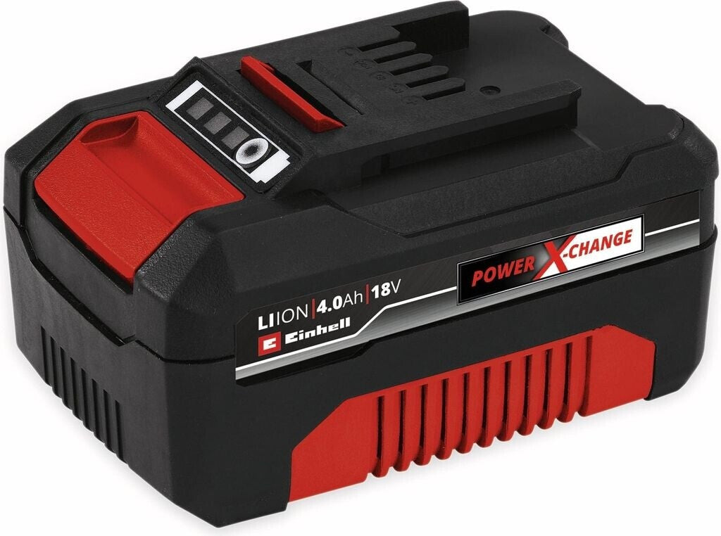 Original Einhell 18V 4,0 Ah Ah Power X-Change Akku (18V, für alle PXC-Geräte, Ladezustandsanzeige, Batteriemanagementsystem, situativ angepasste Ladezyklen, ohne Ladegerät)