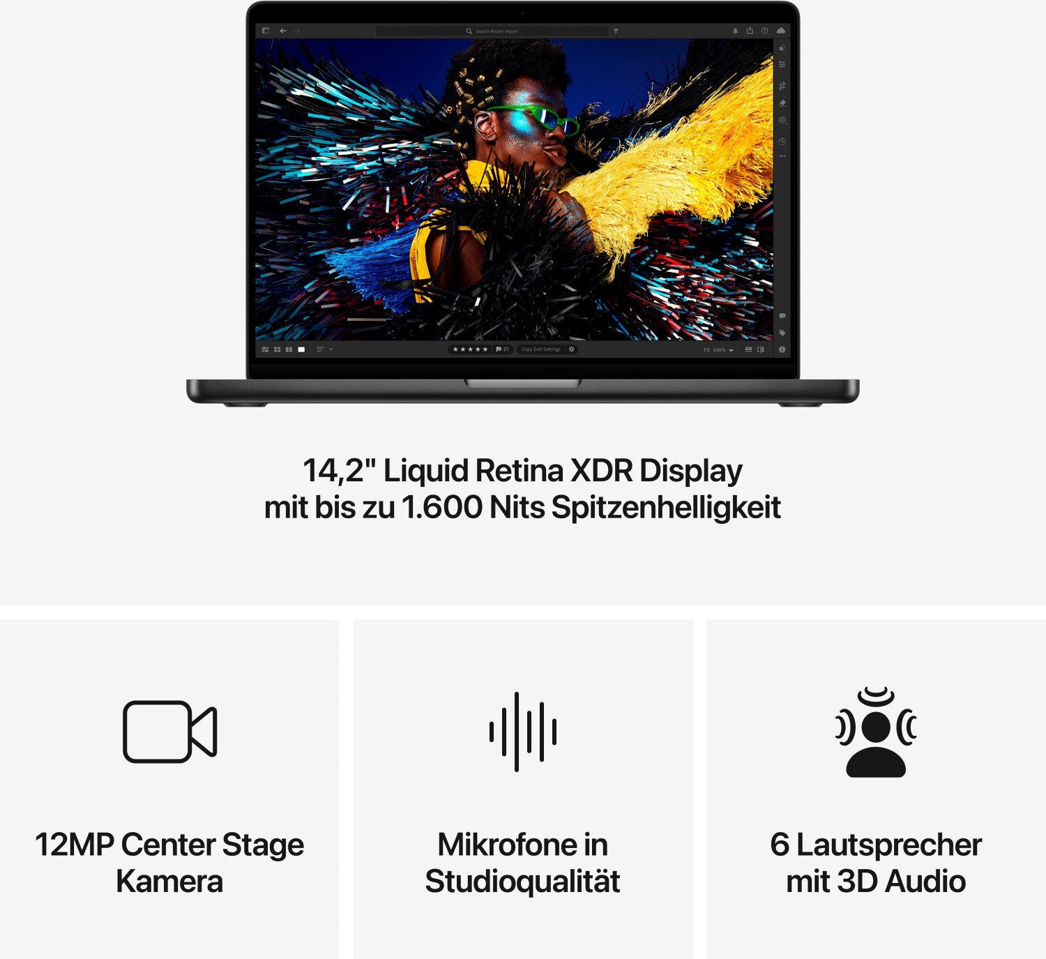 Apple MacBook Pro 14 M4 Max 36GB 1TB Space Schwarz MX2K3D/A neuwertig 12.2024