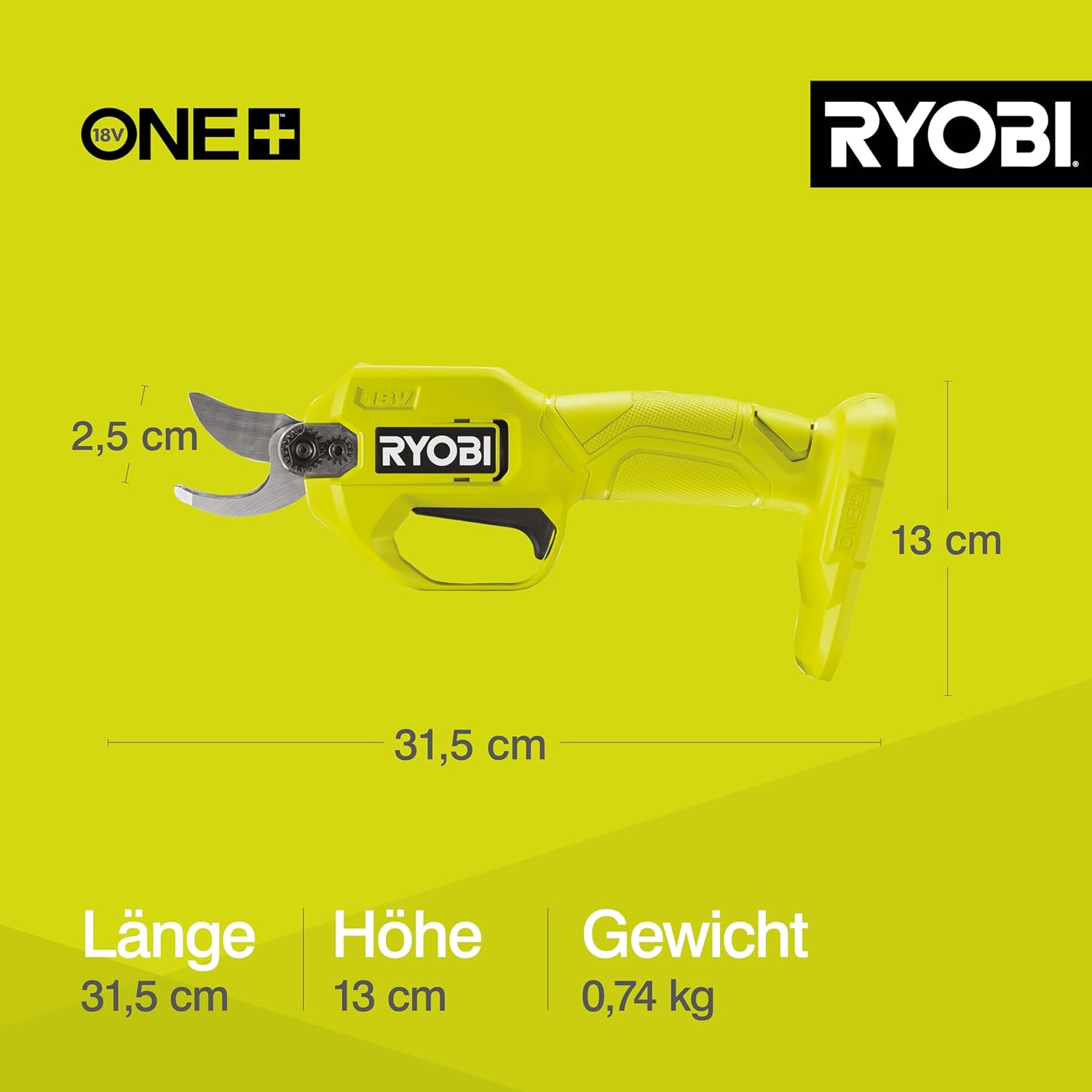 RYOBI Akku-Schere RY18SCA-0